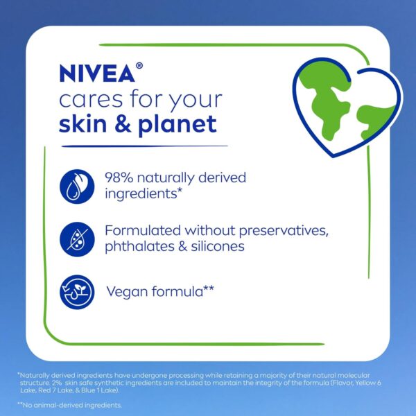 NIVEA Lip Care, Fruity Tinted Lip Balm Variety Pack, Cherry, Strawberry, Blackberry and Watermelon Flavors, 3-in-1 Moisture, Repair and Color, 0.17 Oz Stick, Pack of 4 - Image 11