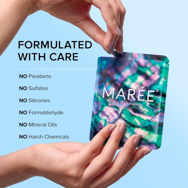 MAREE Eye Gels - Under Eye Patches for Puffy Eyes and Dark Circles with Natural Marine Collagen & Hyaluronic Acid - Anti-Aging Masks for Face to Soothe Puffiness - Undereye Mask Patches - Image 6