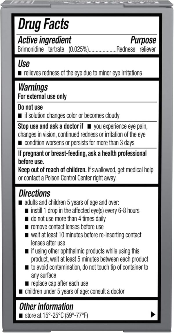 LUMIFY Redness Reliever Eye Drops, For Whiter & Brighter Looking Eyes, 0.25 Fl Oz (7.5 mL) - Image 6