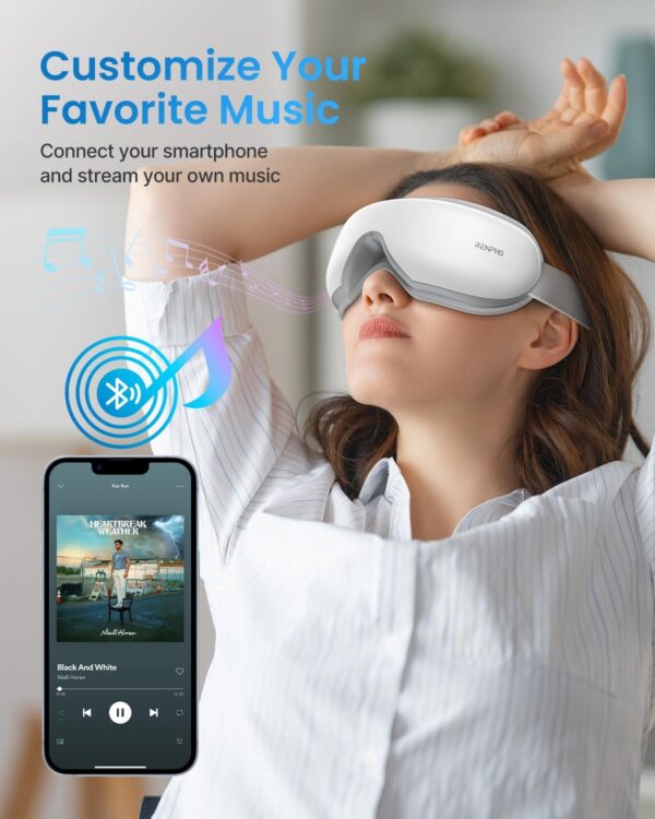 RENPHO Eyeris 1 Eye Massager with Heat, Mothers Day Birthday Gifts for Mom Dad Women Men Her Him, FSA HSA Eligible Eye Care, Smart Eye Mask for Relax Eye, Reduce Eye Strain - Image 5