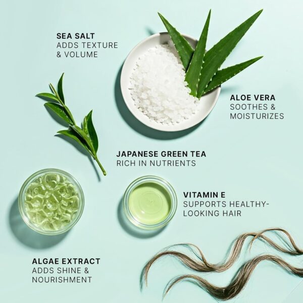 Sea Salt Spray for Textured Beach Waves & Volume - USA Made with Organic Ingredients, Texturing & Volumizing Spray for Fine Hair for Men & Women - Image 6