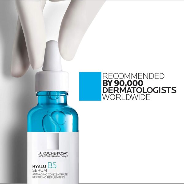 La Roche-Posay Hyalu B5 Pure Hyaluronic Acid Serum for Face, Vitamin B5 + Hyaluronic Acid + Madecassoside, Hydrating Serum Visibly Plumps Skin, Sensitive Skin Safe, Anti Aging, Oil-Free - Image 9