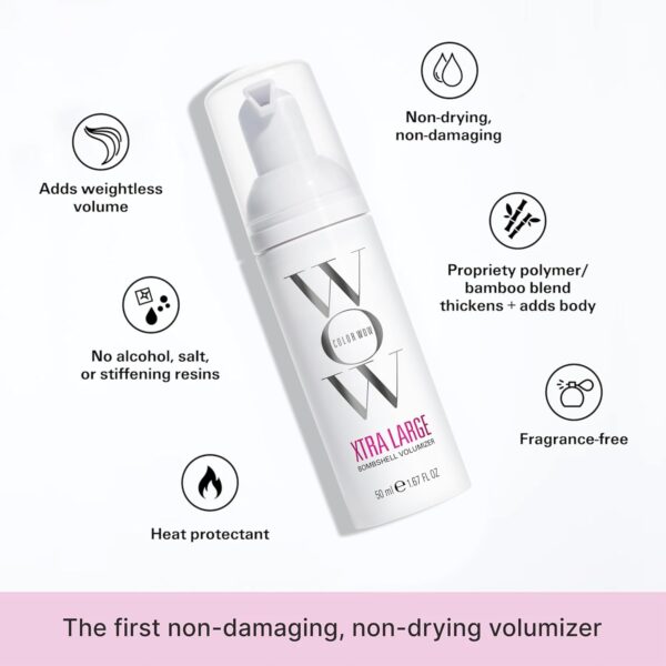 COLOR WOW Xtra Large Bombshell Volumizer – New Alcohol-Free Technology for Lasting Volume and Thickness - Image 5
