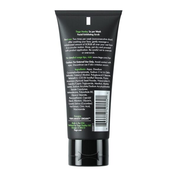 Tiege Hanley Exfoliating Face Wash for Men, 2 Oz - Gentle Face Scrub for Deep Pore Cleansing, Detoxifies & Removes Dead Skin Cells - Refreshing Facial Exfoliator for Dry or Sensitive Skin - Image 7