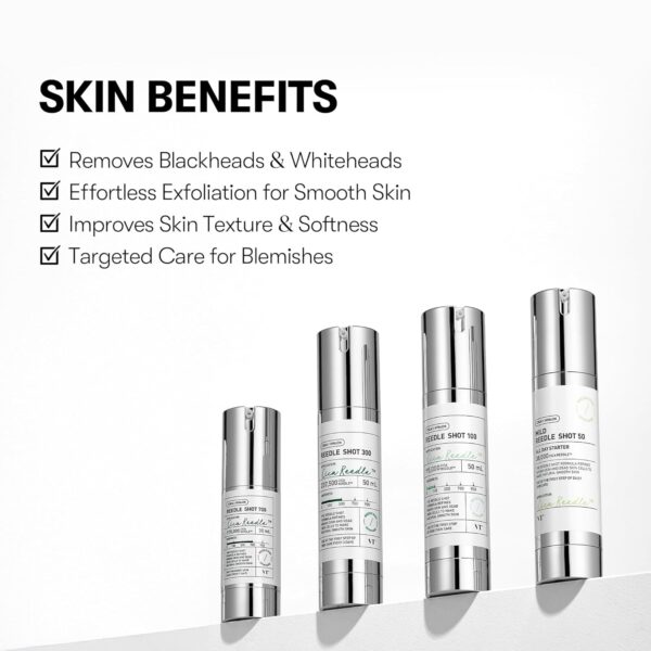 VT COSMETICS CICA Reedle Shot 100, Spicule Microneedling Serum for Pore Care & Exfoliation, Exosome, Centella Asiatica for Glass Skin, Skin Texture, Korean Liquid Skin Booster (1.69 Fl Oz / 50ml) - Image 4