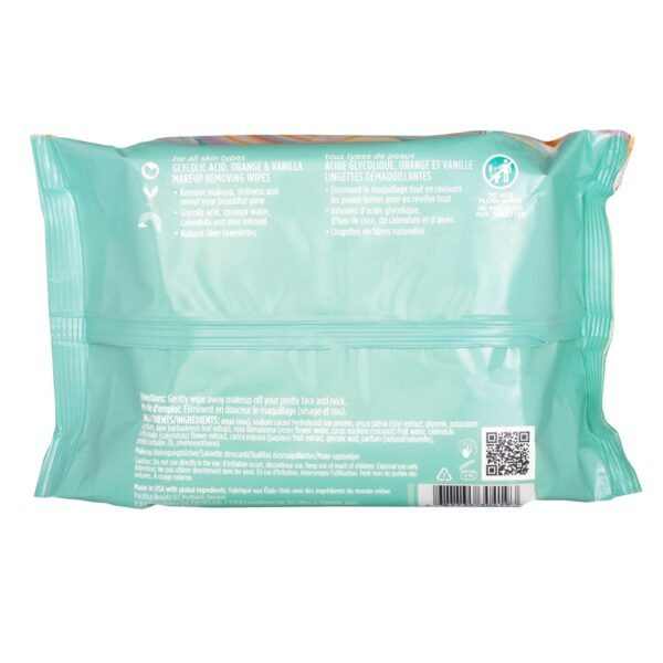 Pacifica Makeup Remover Face Wipes - Daily Facial Cleansing & Exfoliating Towelettes - Biodegradable - Organic - w/ Gycolic Acid - Clean Beauty Vegan & Cruelty-Free Dermatologist Tested 30 Count - Image 13