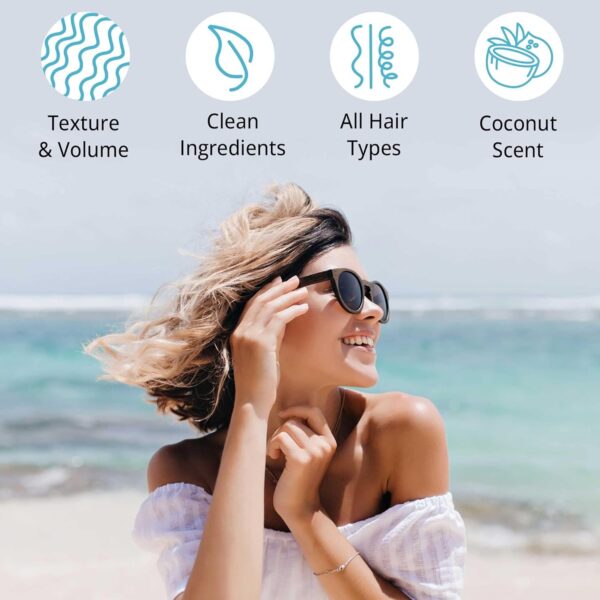Sea Salt Spray for Textured Beach Waves & Volume - USA Made with Organic Ingredients, Texturing & Volumizing Spray for Fine Hair for Men & Women - Image 3