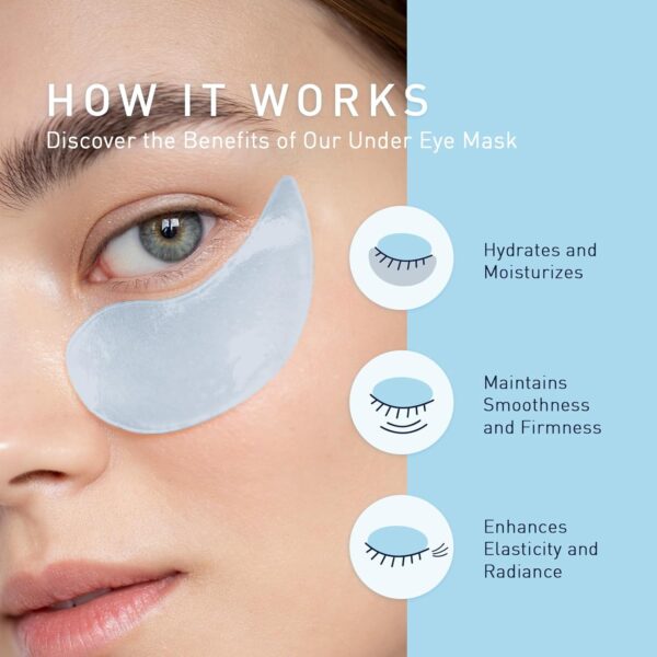Enaskin Naturals Under Eye Patches for Dark Circles: 30 Pairs Retinol Collagen Eye Gels Mask - Reduce Wrinkles Puffy & Bags - Skin Treatment Pads - Anti Aging Moisturizer For Women (Blue) - Image 2