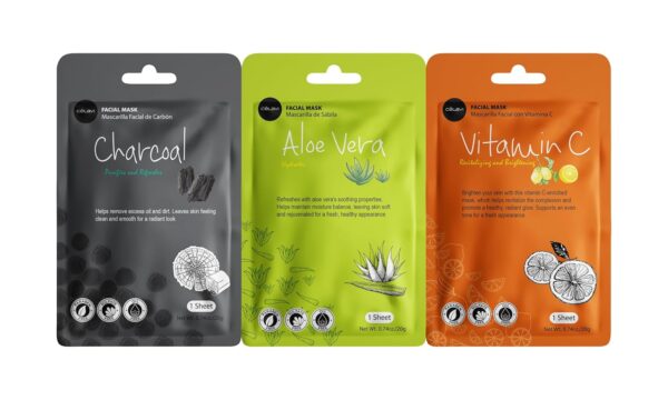 Celavi Essence Facial Sheet Face Mask Variety Set Classic Authentic Korean Moisturizing Skincare (12-Packs) - Image 5