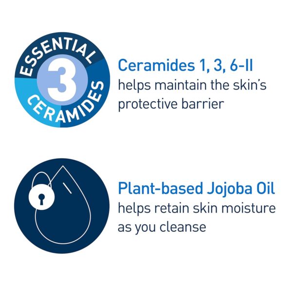 CeraVe Cleansing Balm Makeup Remover, Waterproof Makeup Remover With Ceramides & Plant-Based Jojoba Oil To Nourish & Hydrate, Non-Comedogenic & Fragrance Free, 1.3 Oz - Image 4