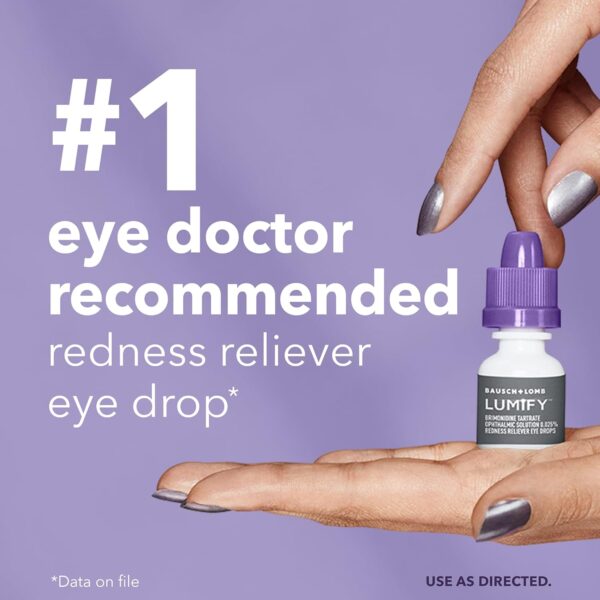 LUMIFY Redness Reliever Eye Drops, For Whiter & Brighter Looking Eyes, 0.25 Fl Oz (7.5 mL) - Image 5