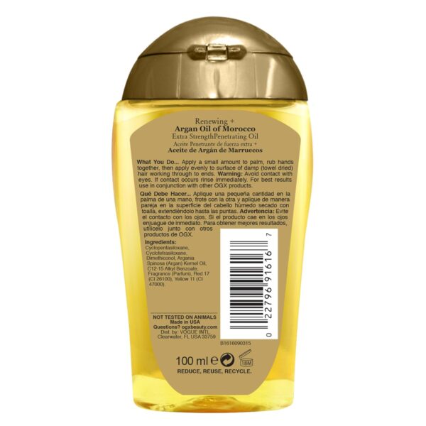 OGX Renewing + Argan Oil of Morocco Extra Penetrating Oil 3.3 fl oz - Image 6