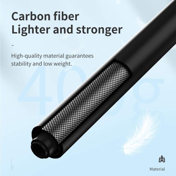 TELESIN Long Selfie Stick Pole Invisible- 3M/118 Inch Carbon Fiber Waterproof Underwater Monopod for GoPro Max Hero 13 12 11 10 9 8 7 6 5 Insta360 X3 X4 Ace Pro Go3 DJI Action 3 4 5 Osmo Pocket - Image 3