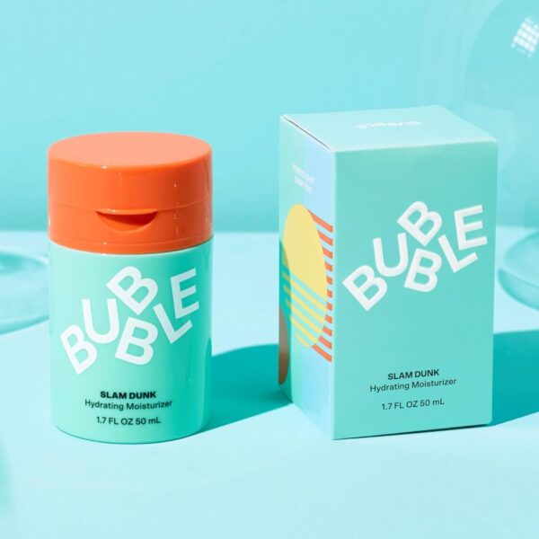 Bubble Skincare Slam Dunk Face Moisturizer - Hydrating Face Cream for Dry Skin Made with Vitamin E + Aloe Vera Juice for a Glowing Complexion - Skin Care with Blue Light Protection (50ml) - Image 3
