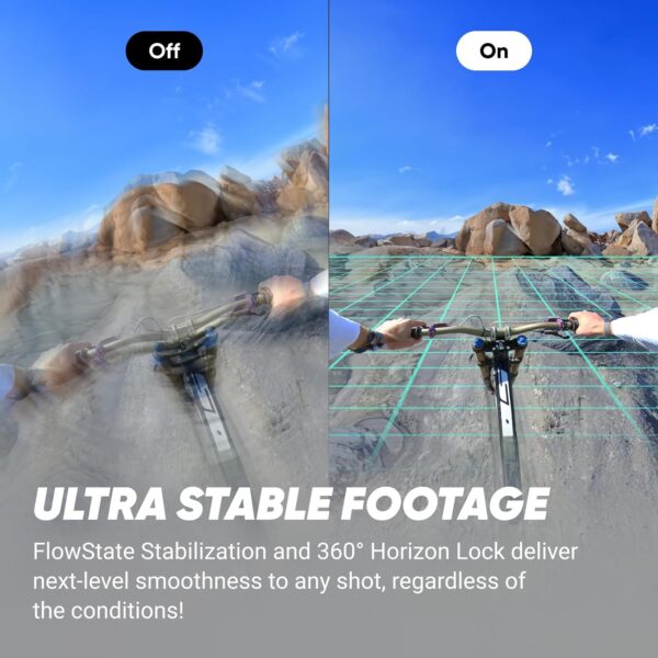 Insta360 X4 Get-Set Bundle - 8K Waterproof 360 Action Camera, 4K Wide-Angle Video, Invisible Selfie Stick, Removable Lens Guards, 135 Min Battery Life, AI Editing, Stabilization - Image 5