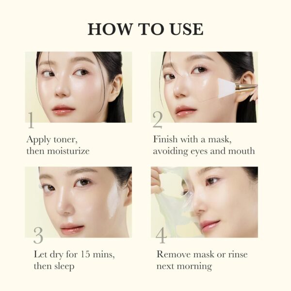 medicube Kojic Acid Turmeric Overnight Wrapping Peel Off Mask - Nourishes dull, uneven skin with hydrolyzed collagen for glowing skin and skin firmnes. Korean skincare, 2.53 fl. oz. - Image 7