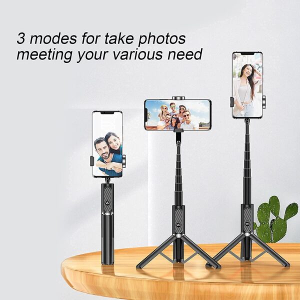 Ailun Selfie Stick Tripod,Extendable Aluminum,3 in 1,Bluetooth Wireless Remote and 360 Rotation Stand for iPhone 16/15/14/13/12/11/11 Pro/XS Max/XS/XR/X/8/7 and More Smartphones - Image 7