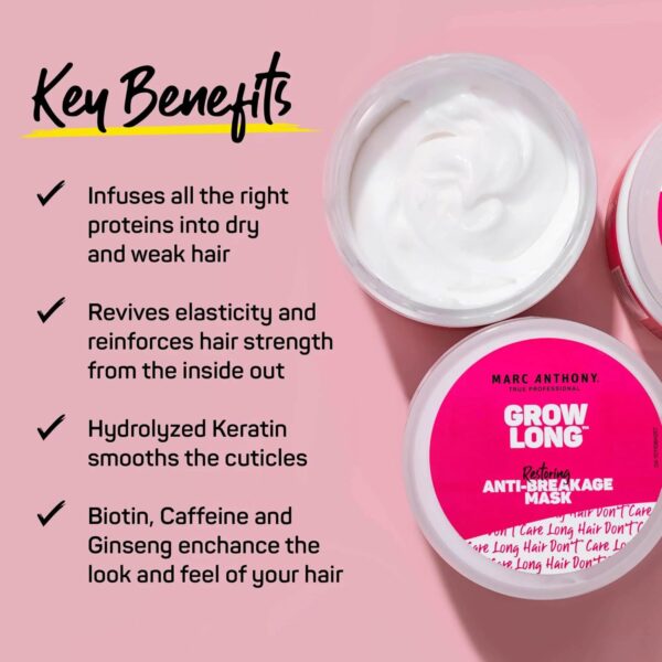 Marc Anthony Grow Long Hair Anti-Breakage Mask, 10.4 OZ - Image 3
