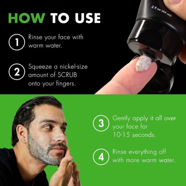 Tiege Hanley Exfoliating Face Wash for Men, 2 Oz - Gentle Face Scrub for Deep Pore Cleansing, Detoxifies & Removes Dead Skin Cells - Refreshing Facial Exfoliator for Dry or Sensitive Skin - Image 5
