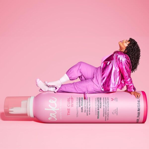 Cake Beauty Whipped Curl Defining & Volumizing Mousse – Aloe Vera Vitamin E for Flexible Hold - Vegan No Heat Curls Wavy Curly Hair Sulfate Cruelty Free Products For Women - Image 2
