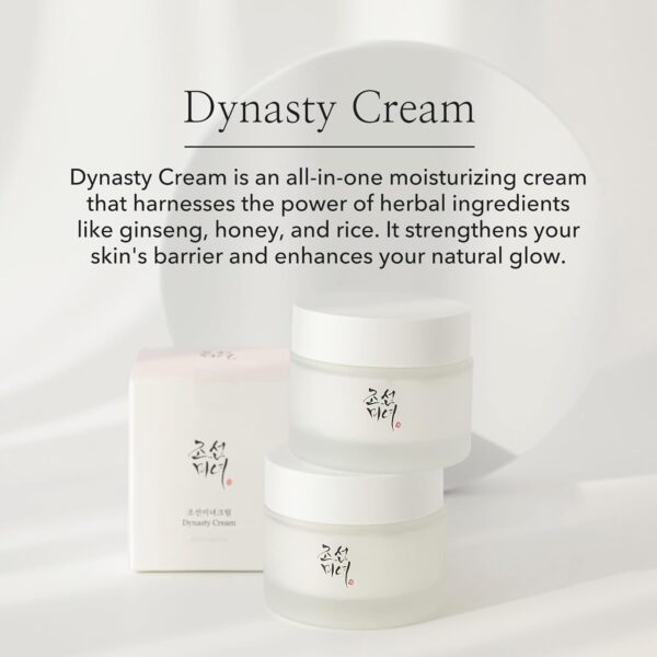 Beauty of Joseon Dynasty Cream Hydrating Face Moisturizer for Dry, Sensitive Skin, Korean Skincare for Men and Women 50ml, 1.69 fl.oz. - Image 2
