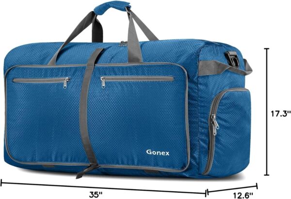 Gonex 40L 60L 80L 100L 150L Large Foldable Travel Duffle Bag with Shoes Compartment, Packable Lightweight Water Repellent Duffel Bag for Camping Gym Weekender Bag - Image 10