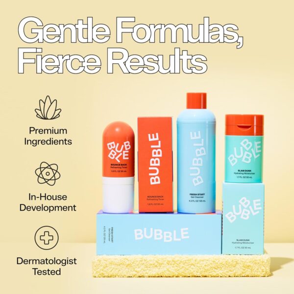 Bubble Skincare Slam Dunk Face Moisturizer - Hydrating Face Cream for Dry Skin Made with Vitamin E + Aloe Vera Juice for a Glowing Complexion - Skin Care with Blue Light Protection (50ml) - Image 7