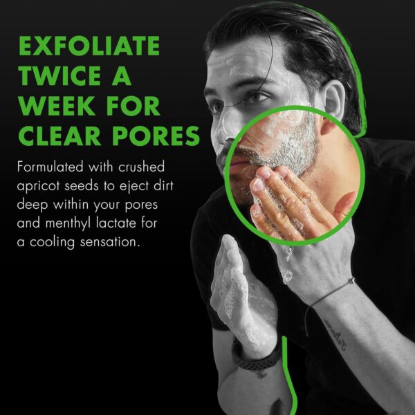 Tiege Hanley Exfoliating Face Wash for Men, 2 Oz - Gentle Face Scrub for Deep Pore Cleansing, Detoxifies & Removes Dead Skin Cells - Refreshing Facial Exfoliator for Dry or Sensitive Skin - Image 3