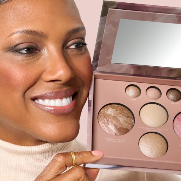 LAURA GELLER NEW YORK The Best of the Best Baked Palette - Full Size - Includes Bronzer, Blush, 2 Highlighters and 3 Eyeshadows - Travel-Friendly - Image 6