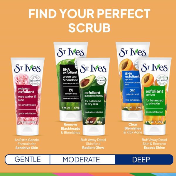 St. Ives Fresh Skin Apricot Face Scrub, Deep Exfoliator Skin Care for Clean, Glowing Skin, Oil-free Facial Scrub Made with 100% Natural Exfoliants, 6 oz - Image 8
