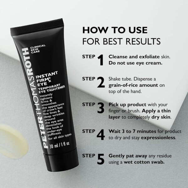 Peter Thomas Roth | Instant FIRMx Temporary Eye Tightener | Firm and Smooth the Look of Fine Lines - Image 7