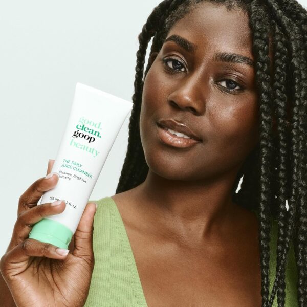 good.clean.goop beauty The Daily Juice Cleanser | Foaming Facial Cleanser to Hydrate & Cleanse Skin | Fruit Enzyme, Chlorella Extract & Spinach Leaf Extract | Face Wash to Detoxify Skin | 4.2 Fl oz - Image 7