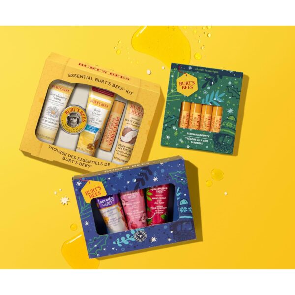 Burt's Bees Gifts Ideas - Essential Everyday Beauty Set, 5 Travel Size Products - Deep Cleansing Cream, Hand Salve, Body Lotion, Foot Cream and Lip Balm - Image 10