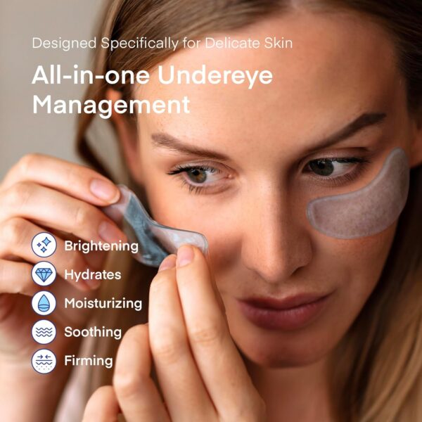 Under Eye Patches for Dark Circles: Puffiness & Eye Bag Treatment Gel Mask with Caffeine Hyaluronic Acid Niacinamide - Undereye Brightening Hydrating Anti-Wrinkle & Cooling - Korean Skincare, 30 Pairs - Image 9
