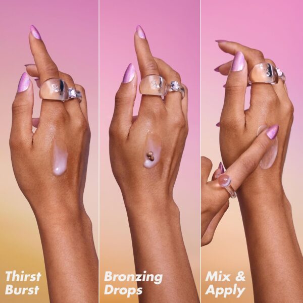 e.l.f. SKIN The Hottest Drops Duo, Holy Hydration! Thirst Burst Drops & Bronzing Drops Skincare Set, For A Dewy, Sun-Kissed Look, Vegan & Cruelty-Free - Image 4