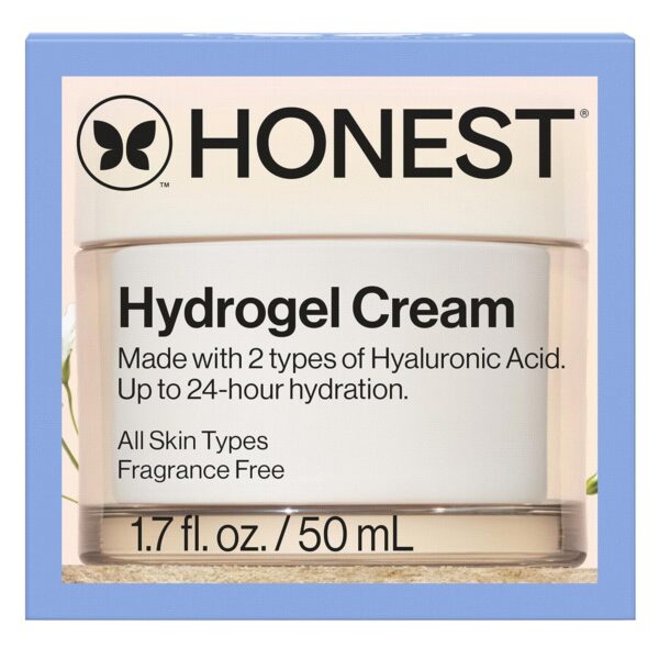 Honest Beauty Hydrogel Cream with Hyaluronic Acid, Jojoba, + Squalane | Oil Free, Lightweight, Moisturizing | EWG Verified, Vegan + Cruelty Free | 1.7 fl oz - Image 11