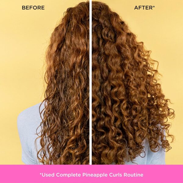 Pacifica Pineapple Swirl Curl Defining Cream for Curly Hair 4 oz – Frizz Control & Curl Enhancer Styling Cream for Curly & Wavy Hair Coconut Oil & Hyaluronic Acid Defines & Adds Bounce Without Crunch - Image 5