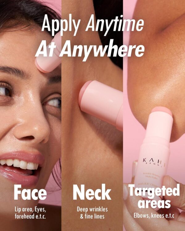 KAHI Wrinkle Bounce Multi Balm Stick | PDRN Collagen Wrinkle Stick | All-in-One Hydrating Lip Balm Eye Cream Neck Cream Make Up Base & Face Mist Moisture Balm | Daily Face Moisturizer - Image 6