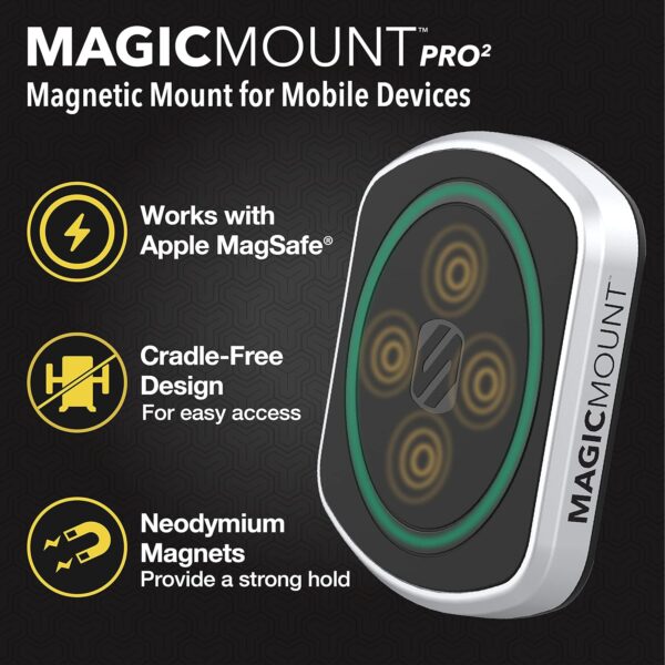 Scosche MP2TR1-SP MagicMount Pro 2 Tripod/Selfie Stick Phone Mount with Adjustable Arm - Image 2