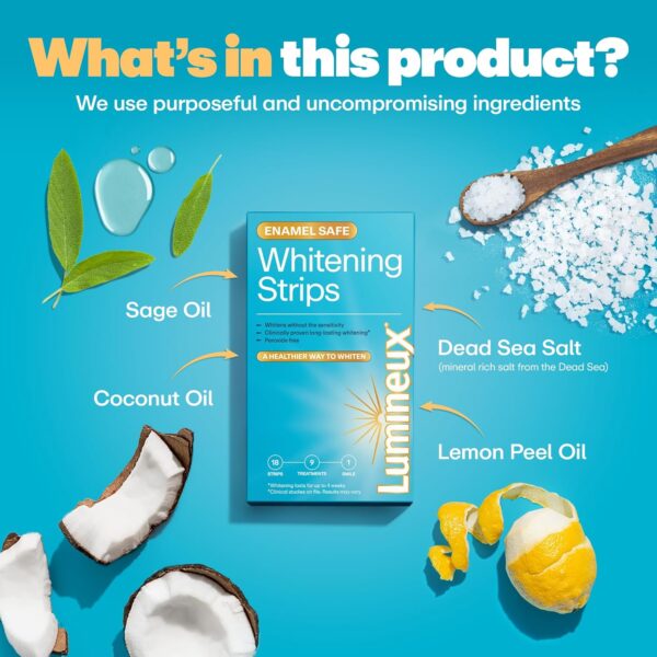 Lumineux Teeth Whitening Strips 7 Treatments - Enamel Safe - Whitening Without The Sensitivity - Dentist Formulated & Certified Non-Toxic - Image 3