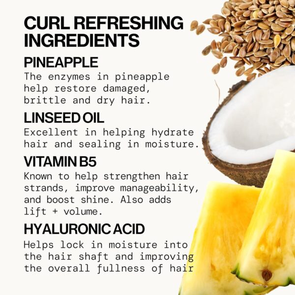 Pacifica Pineapple Swirl Curl Defining Cream for Curly Hair 4 oz – Frizz Control & Curl Enhancer Styling Cream for Curly & Wavy Hair Coconut Oil & Hyaluronic Acid Defines & Adds Bounce Without Crunch - Image 9