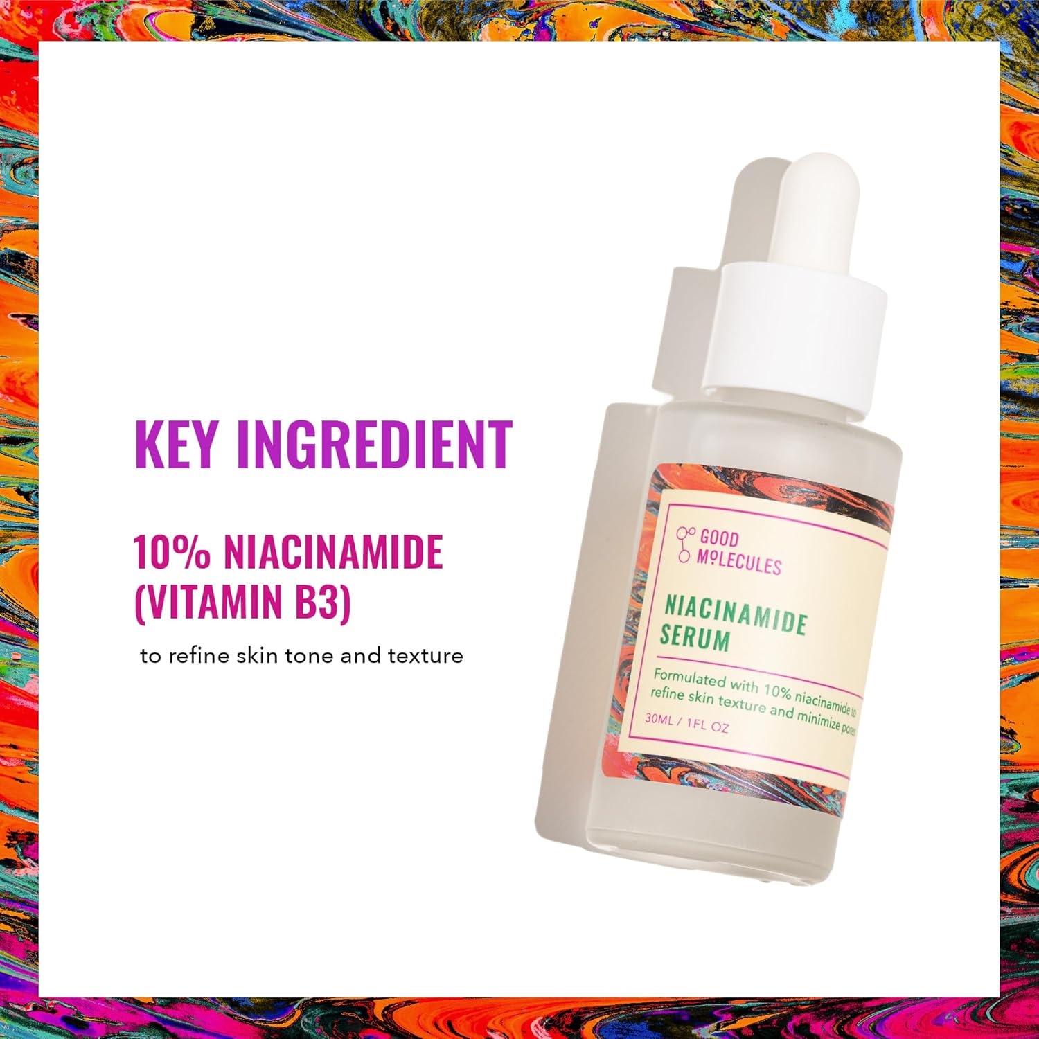Good Molecules Niacinamide Serum - 10% Niacinamide Balancing B3 Facial Serum for Acne, Tone, Texture - Brightening and Hydrating Skincare for Face - Image 3