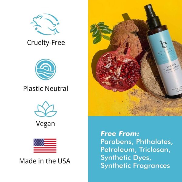Sea Salt Spray for Textured Beach Waves & Volume - USA Made with Organic Ingredients, Texturing & Volumizing Spray for Fine Hair for Men & Women - Image 5