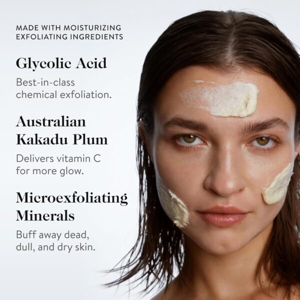 goop Beauty Microderm Exfoliator | Microdermabrasion Scrub to Smooth Textured Skin | Physical & Chemical Exfoliant | Micro-Exfoliating Minerals & Glycolic Acid | 1.7 fl oz - Image 3