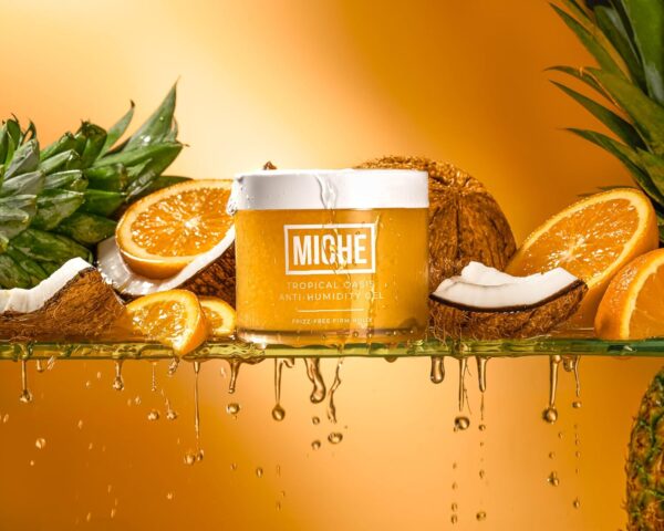 MICHE Tropical Oasis Anti-Humidity Frizz-Free Firm Hold Hair Gel 8.8 oz | For All Hair Types - Curly, Coily and Wavy Hair - Image 5