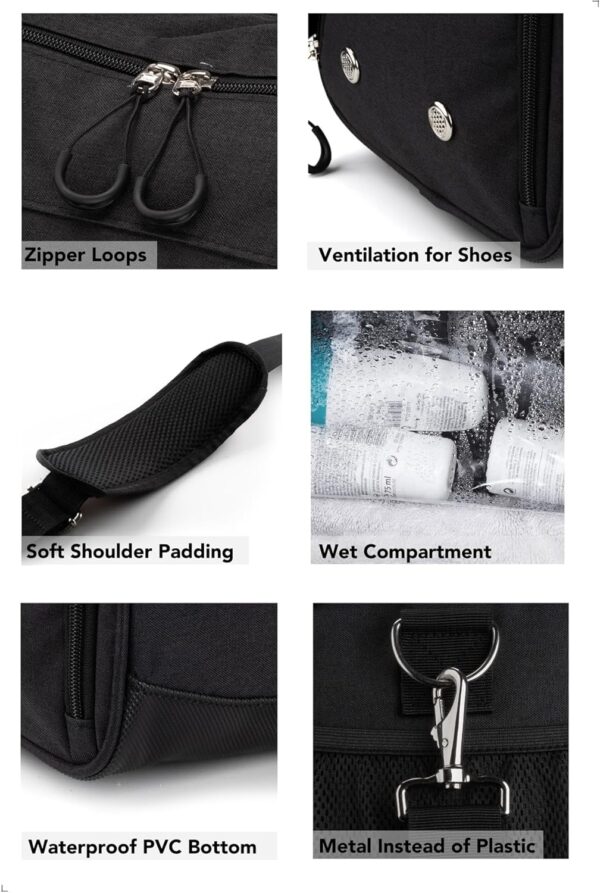 Fitgriff® Gym Bag for Men & Women with Shoe & Wet Compartment - Duffle Bag for Travel, Sports, Fitness & Workout - Image 4