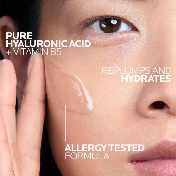 La Roche-Posay Hyalu B5 Pure Hyaluronic Acid Serum for Face, Vitamin B5 + Hyaluronic Acid + Madecassoside, Hydrating Serum Visibly Plumps Skin, Sensitive Skin Safe, Anti Aging, Oil-Free - Image 4