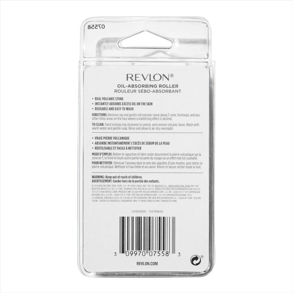 Revlon Face Roller, Oily Skin Control for Makeup, Oil Absorbing, Volcanic Reusable Facial Skincare Tool for At-Home or On-the-Go Mini Massage, 1 Count - Image 12