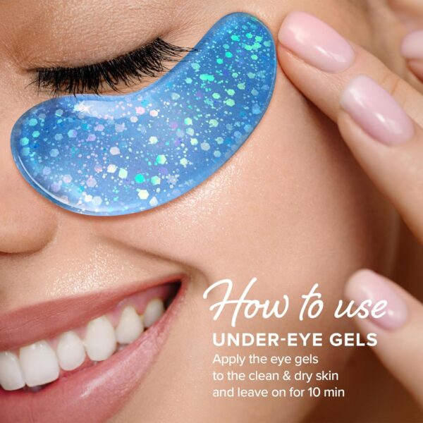 MAREE Eye Gels - Under Eye Patches for Puffy Eyes and Dark Circles with Natural Marine Collagen & Hyaluronic Acid - Anti-Aging Masks for Face to Soothe Puffiness - Undereye Mask Patches - Image 2