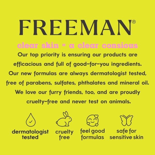 Freeman Exotic Blends Facial Mask 4 Piece Set, Peel-Off & Jelly Masks, Cleansing, Pore-Clearing & Hydrating Facial Masks, For All Skin Types, Includes Silicone Mask Brush, Vegan & Cruelty-Free - Image 20
